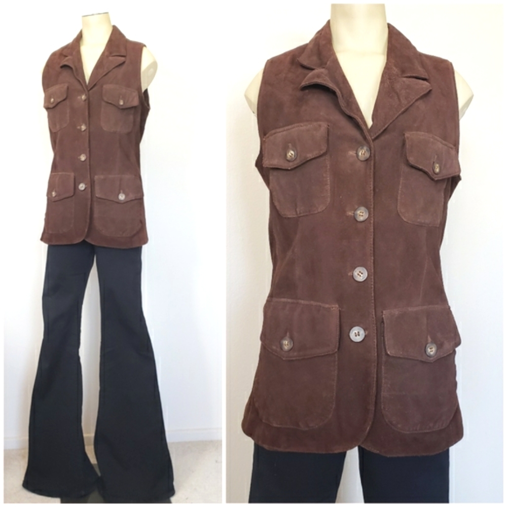 VTG Brown Suede Vest